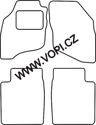 Autokoberce Honda Jazz 2002 - 10/2008 Colorfit (1735)